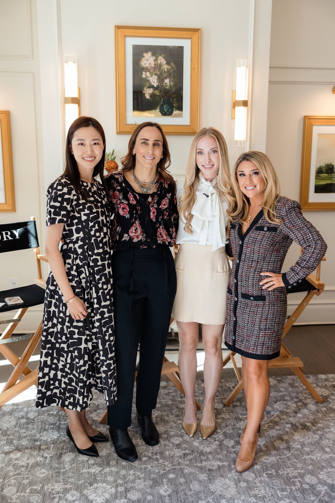 Boardrooms & Brunch, Pendry Natirar, Oct 9 2026 - four guests posing together in a room with framed art